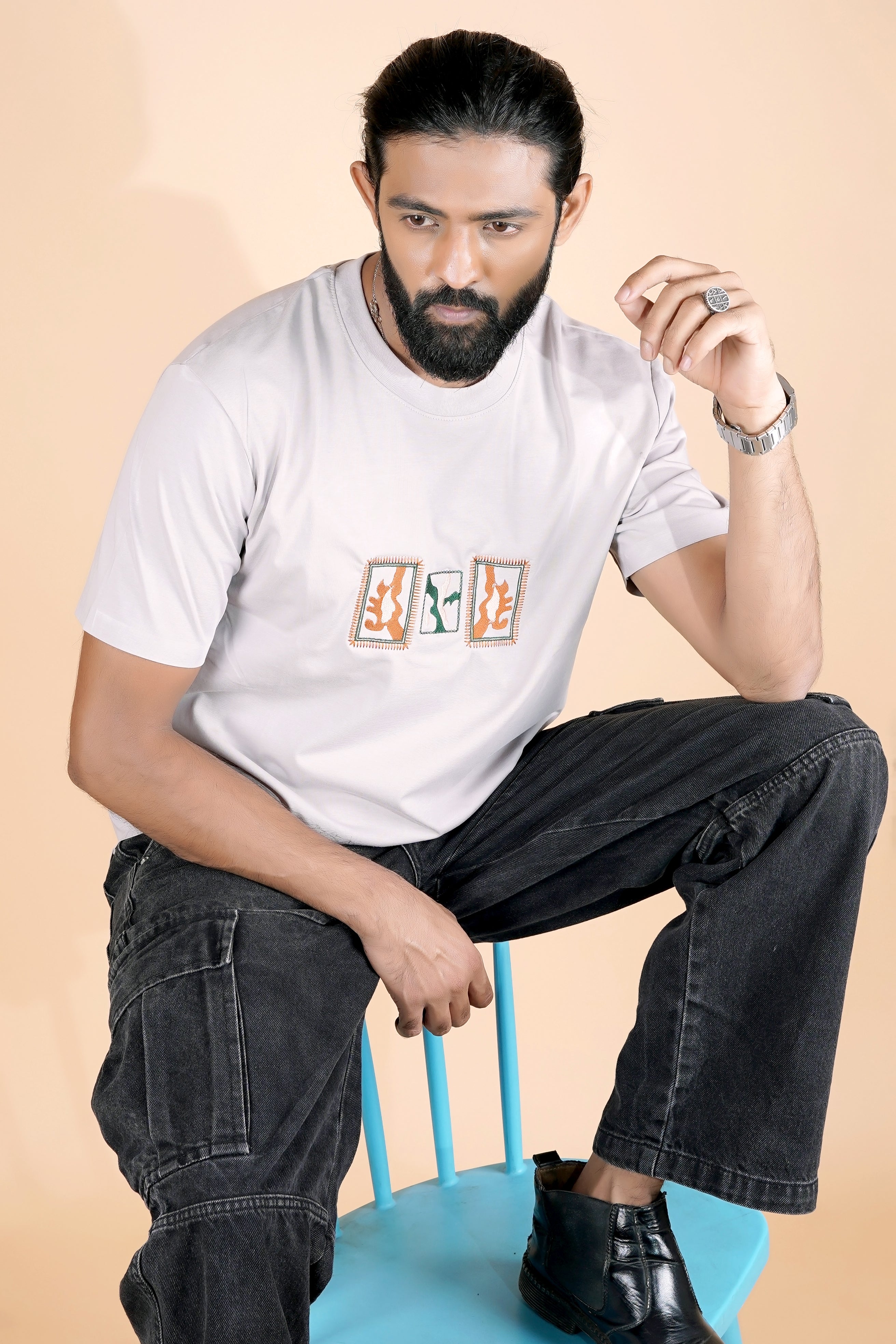 Aangan Stamps Tee