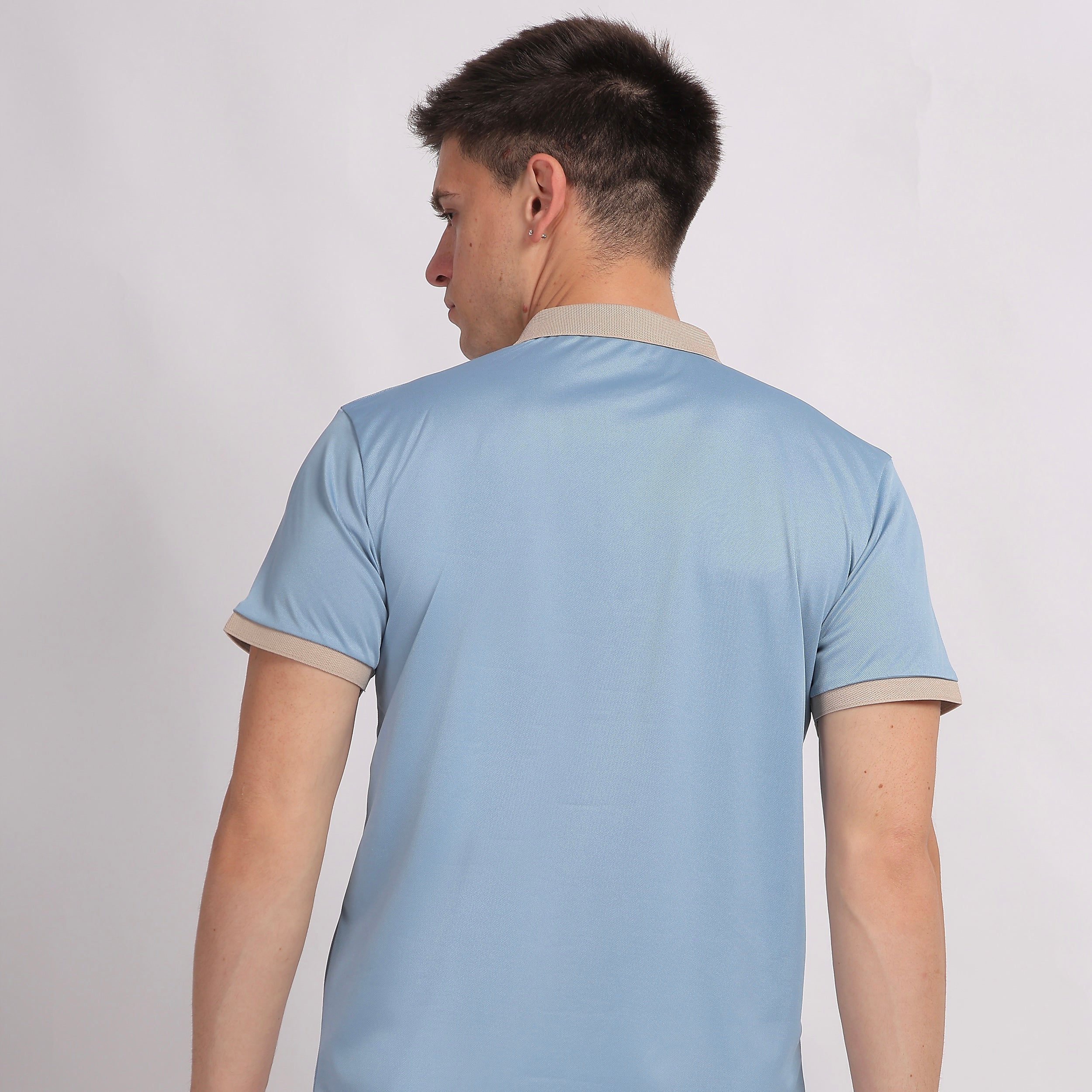 Blue Contrast Polo