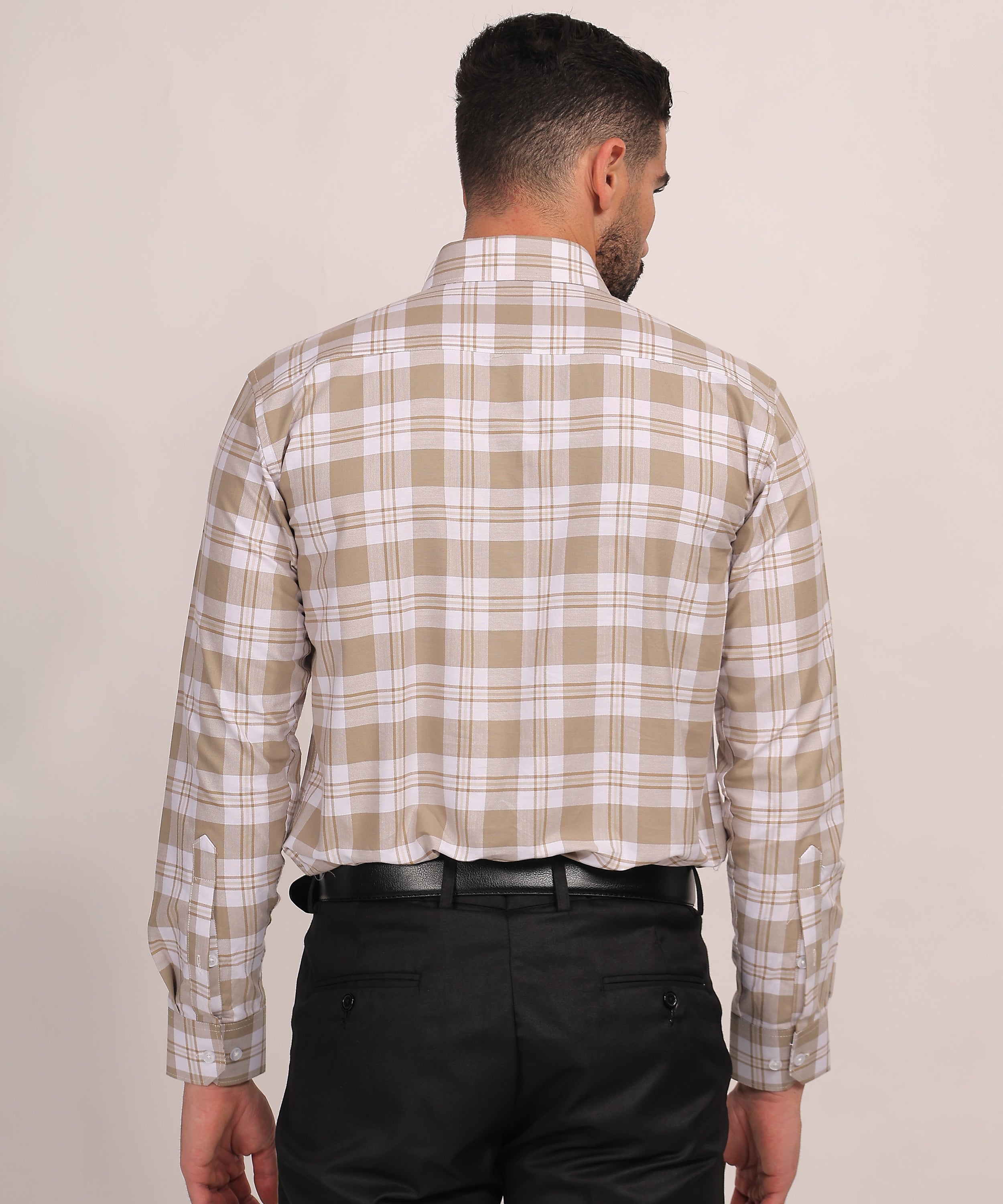 Beige Checks Shirt