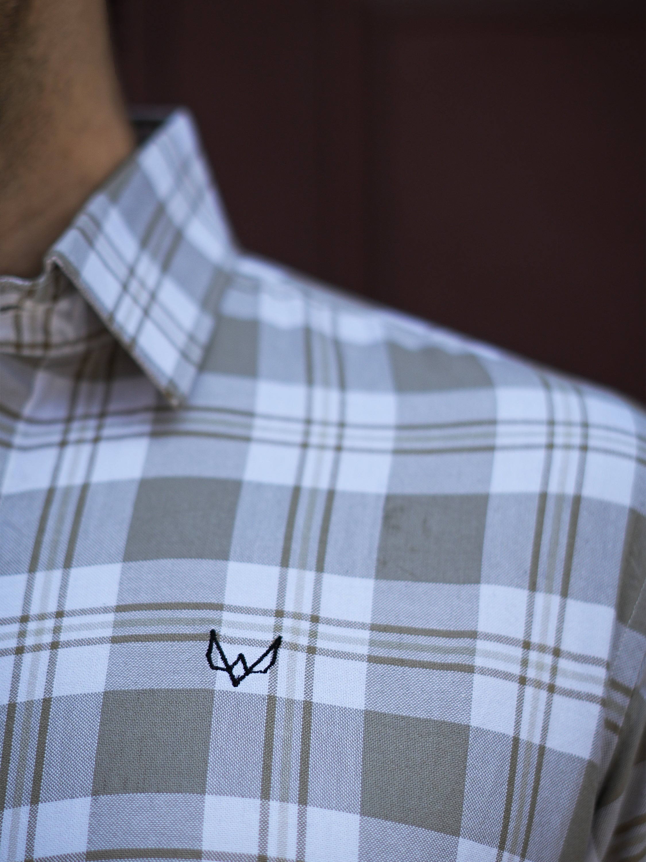 Beige Checks Shirt