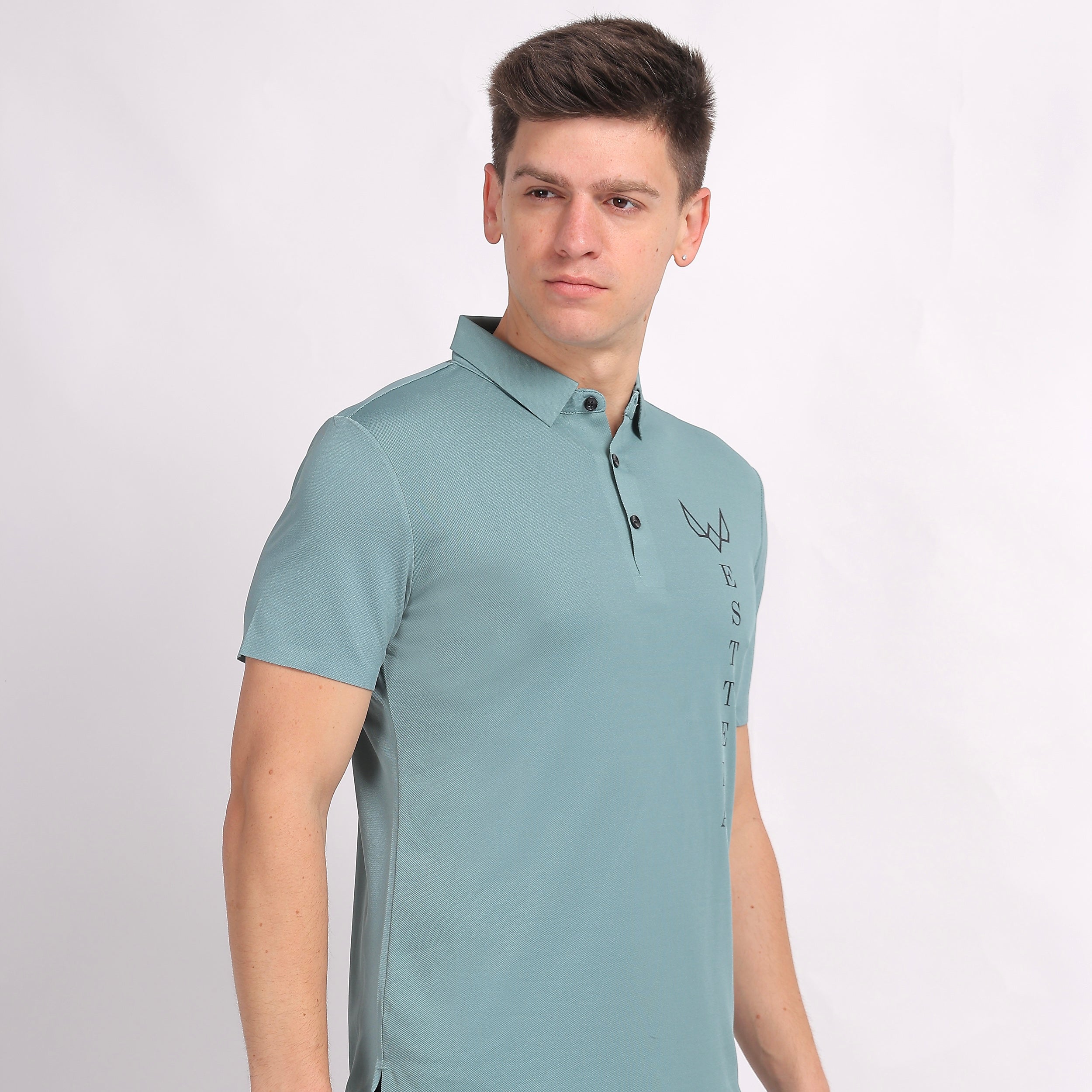 Light Green Logo Polo T-Shirt