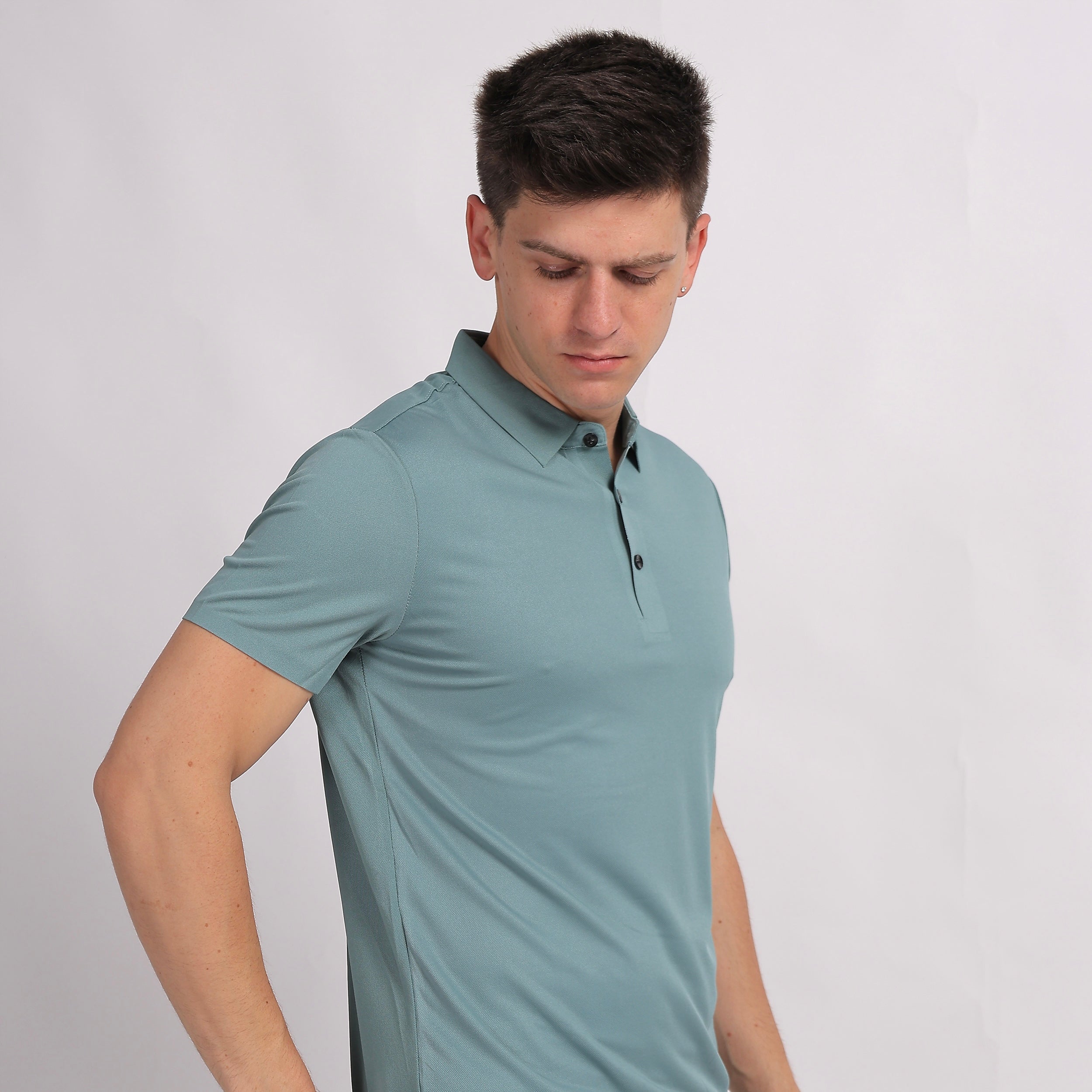 Solid Light Green Polo Shirt