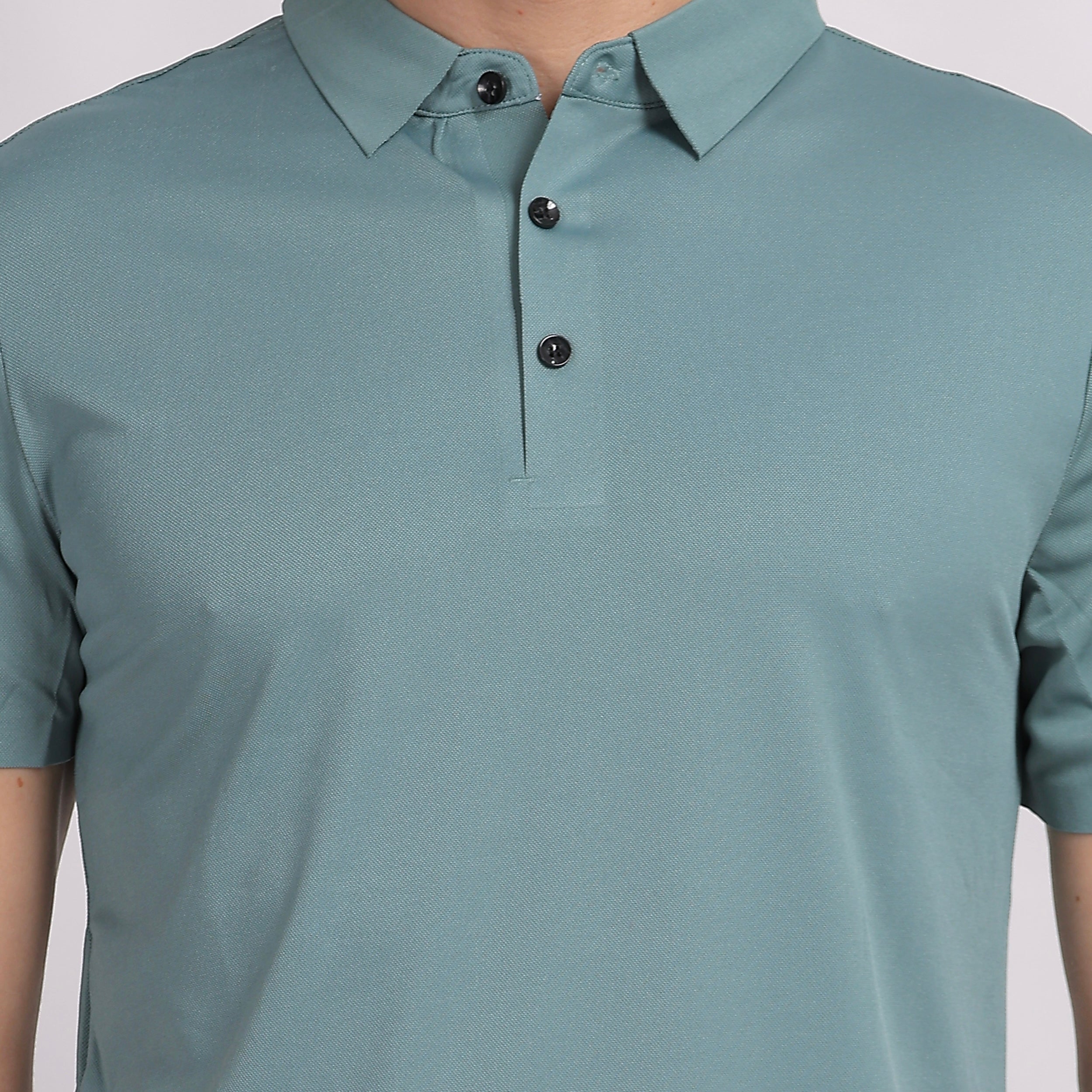 Solid Light Green Polo Shirt