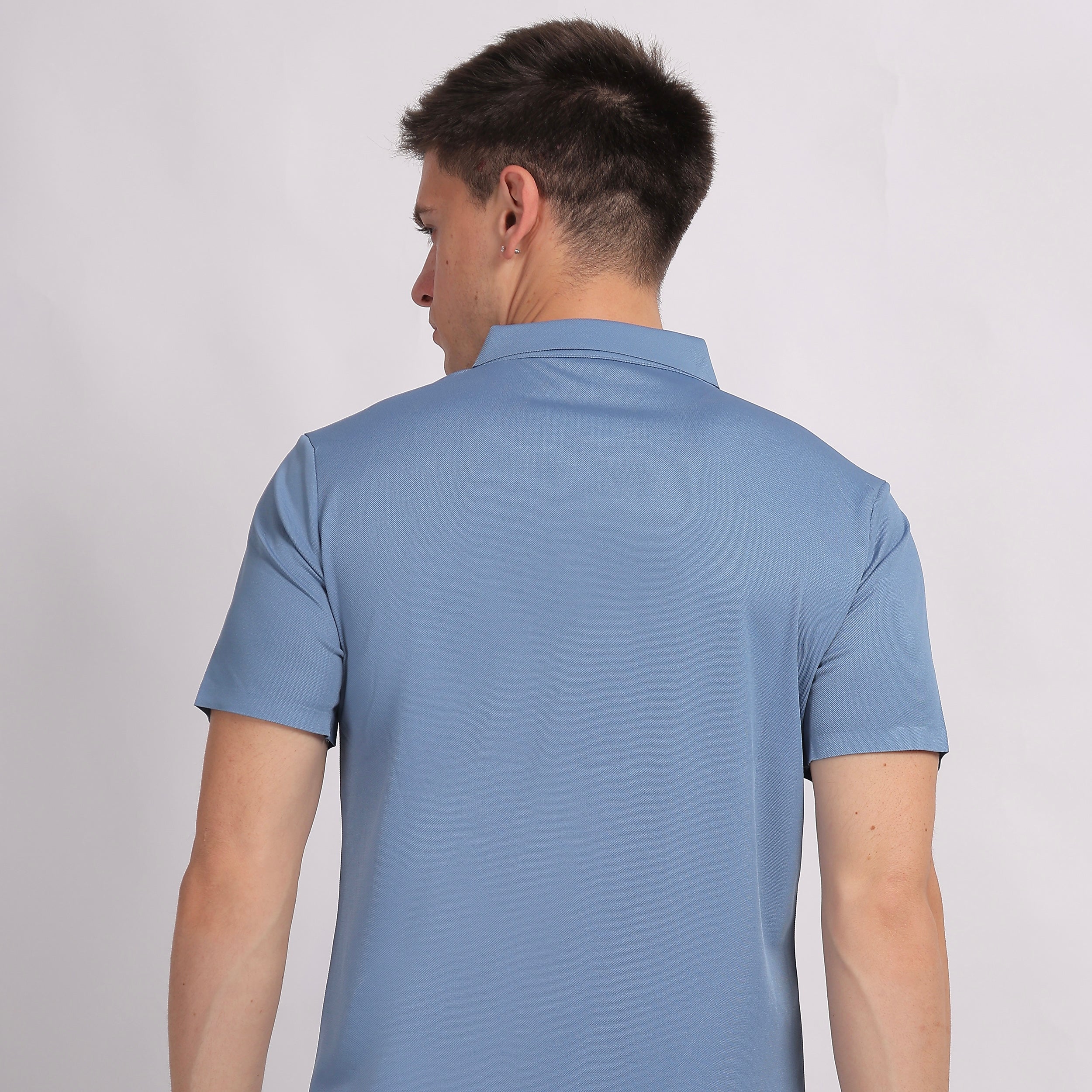 Solid Sky Blue Polo Shirt