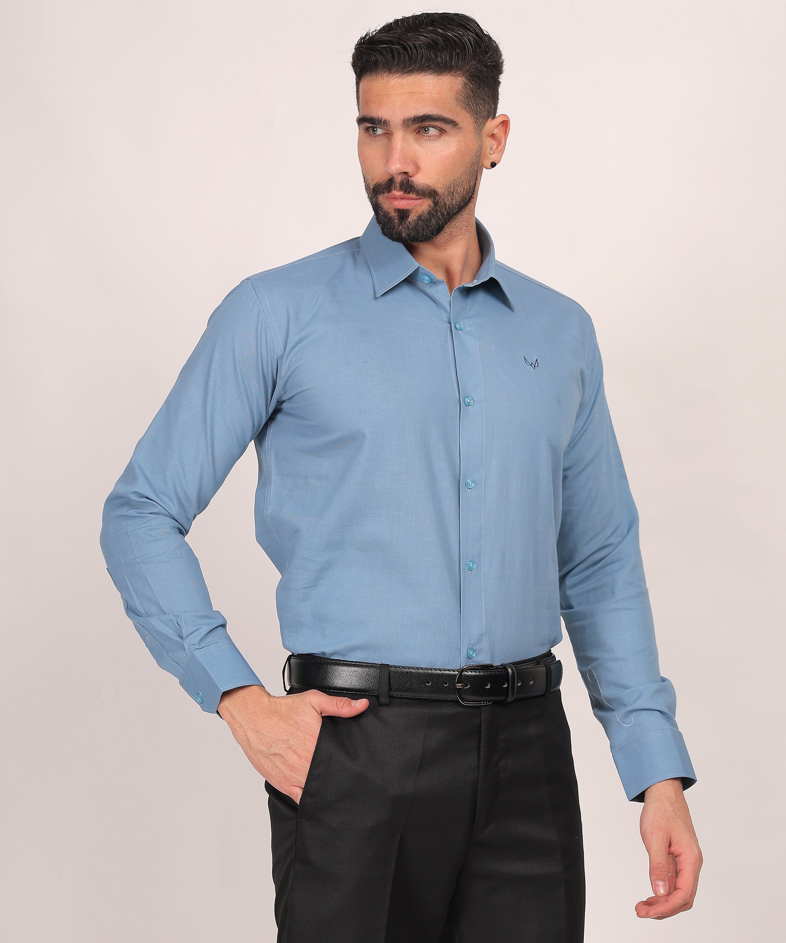 Petrol Blue Formal Shirt